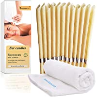 Velas para oídos.Velas de orejas- Terapeuta natural orgánica Fragancia estándar Velas de cono hueco con una toalla de…